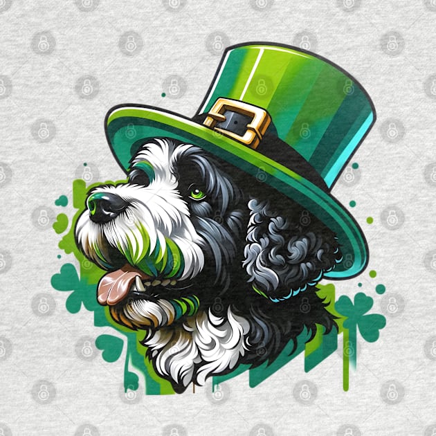 Portuguese Water Dog Celebrates Saint Patrick's Day by ArtRUs